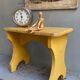 Patinated prayer bench
