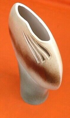 Vase modernist lens glazed ceramic