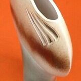 Vase modernist lens glazed ceramic