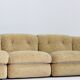 Vintage Italian curved modular chrome sofa 1970s