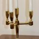 Vintage Candelabra with Four Arms in Swedish Brass from Gusum