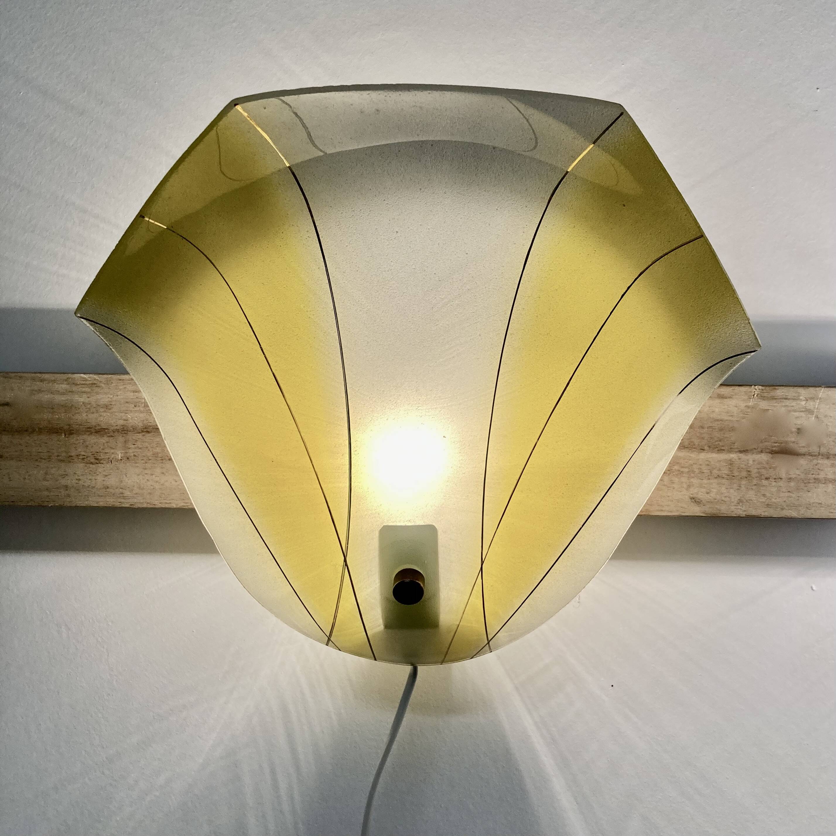 Yellow wall light 1950 “scandinavian design”.