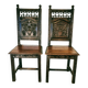 Pair of Breton chairs from the late 19th century.