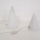 Set of two milk glass lights by Wofi Leuchten, Germany