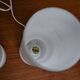 Pair of vintage opaline lamps