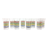 Set de 8 verres des fifties H12cm