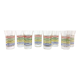 Set of 8 fifties glasses H12cm