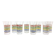 Set of 8 fifties glasses H12cm