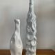 Duo de vases, soliflores vintage en céramique émaillée