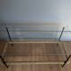 50s metal and rope coffee table