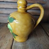 Calvados decanter in vintage antique ceramic