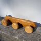 1980 pine wood wall coat rack