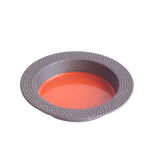 Red castiron enamelled vide poche bowl by Laurids Lonborg, Denmark 1960s