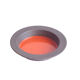 Red castiron enamelled vide poche bowl by Laurids Lonborg, Denmark 1960s