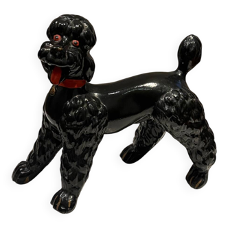 Caniche années 50 plâtre