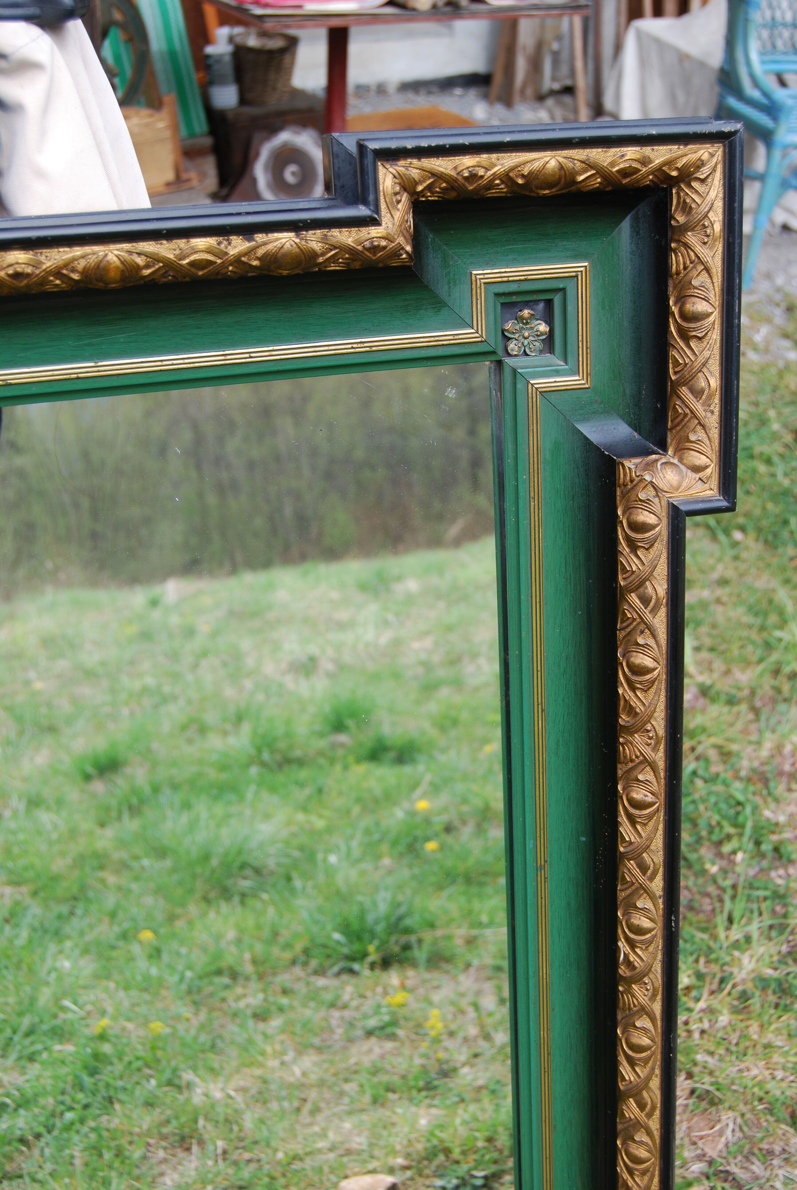 Art Nouveau wall mirror 79x127cm