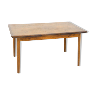 Table de salle à manger "portefeuille" en palissandre, Danemark, 1960