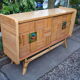 Rattan/vintage wicker sideboard 50/60