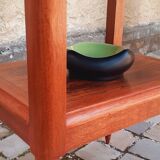 Louis XVI style mahogany and rosewood side table from the 1950s
