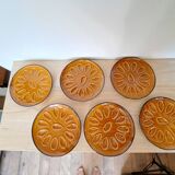 6 assiettes à coquillages