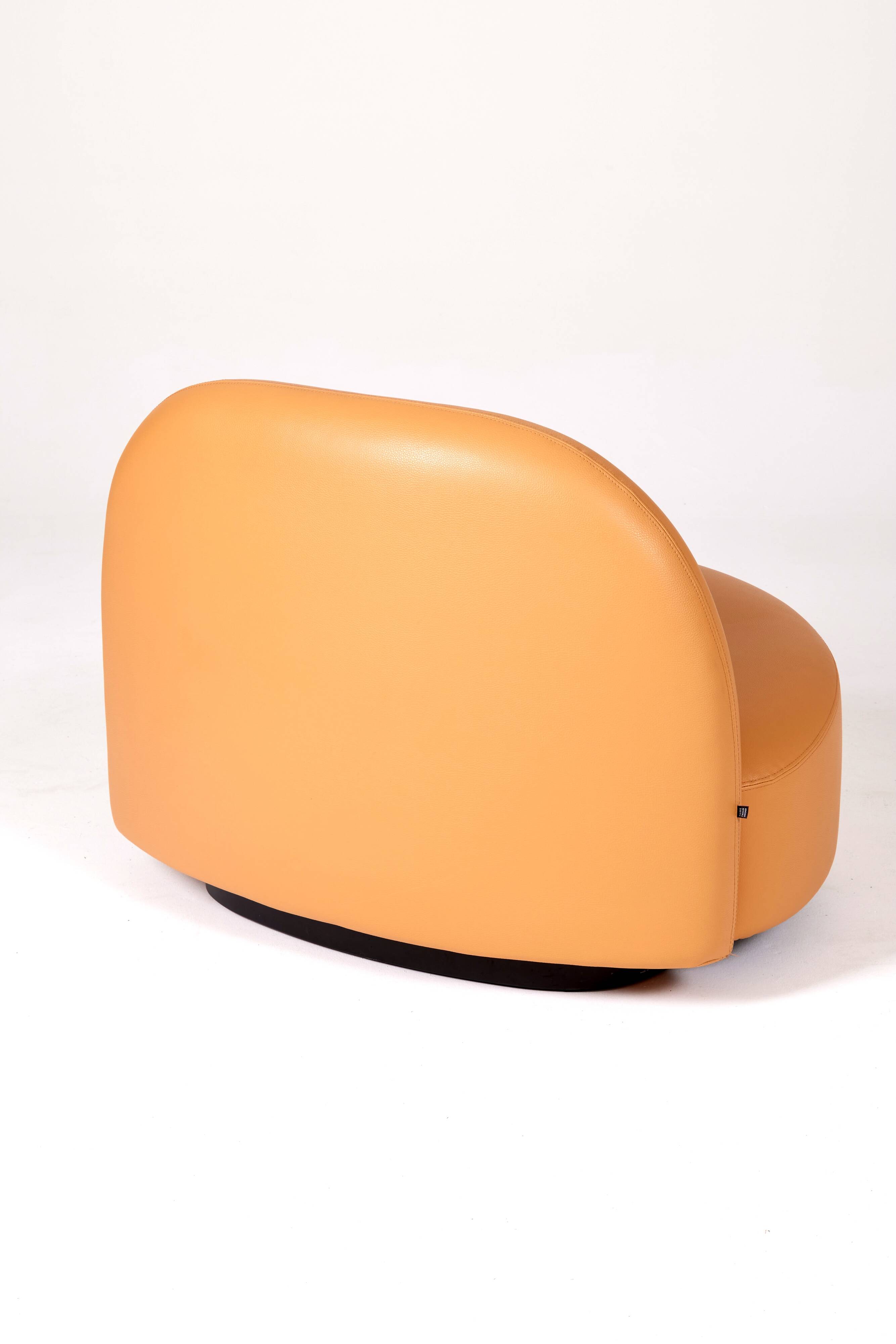 Fauteuil en cuir Elysée par Pierre Paulin édition Ligne Roset