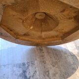 Round carved wooden dining table, Italy