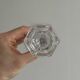 cut glass transparent candlestick