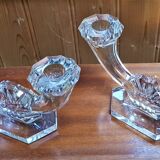 Pair of Val saint Lambert candlesticks