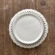 Openwork, woven earthenware plate