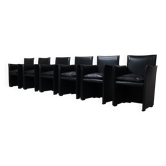 6 fauteuils Break 401 de Mario Bellini pour Cassina