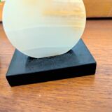 Duo de serre-livres art déco en marbre noir et onyx