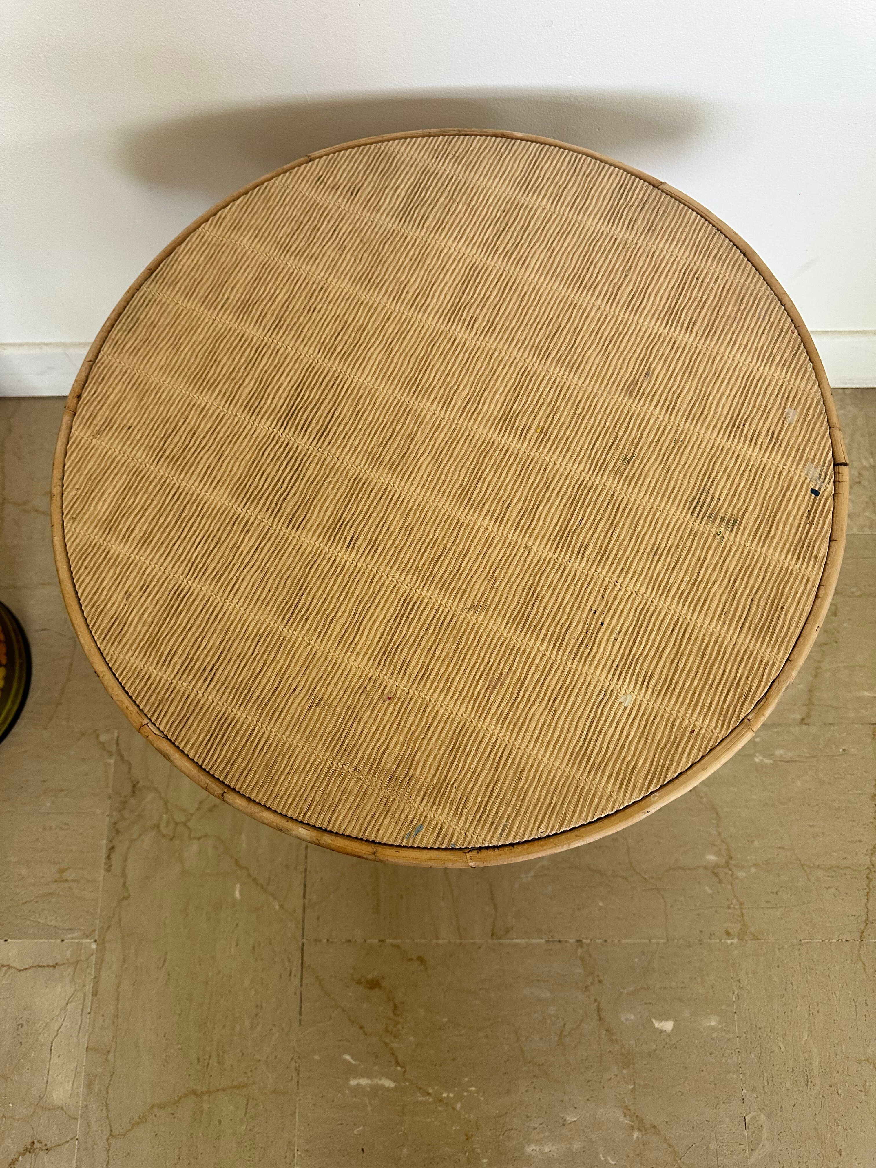 Rattan coffee table