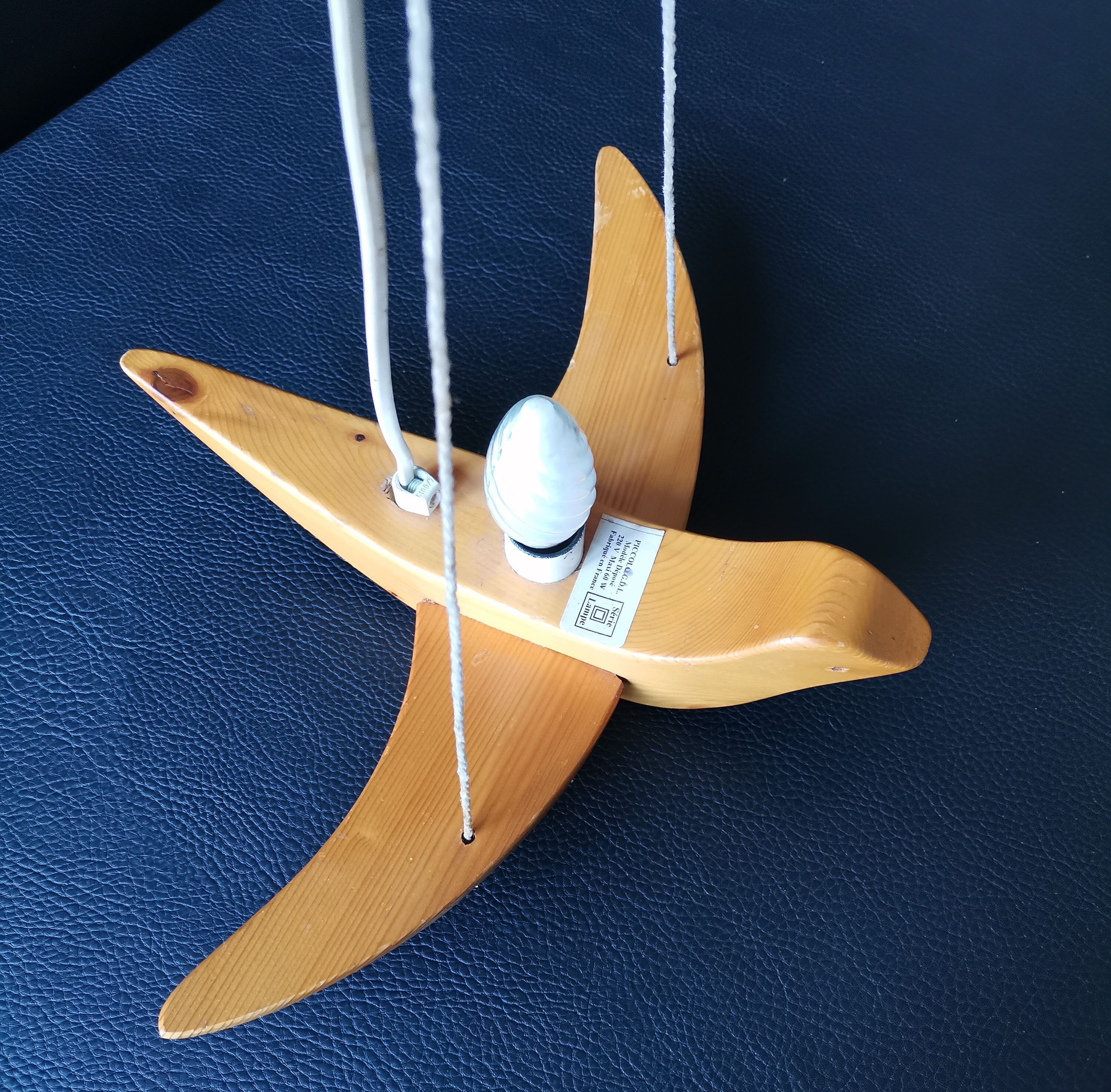 Scandinavian wood chandelier