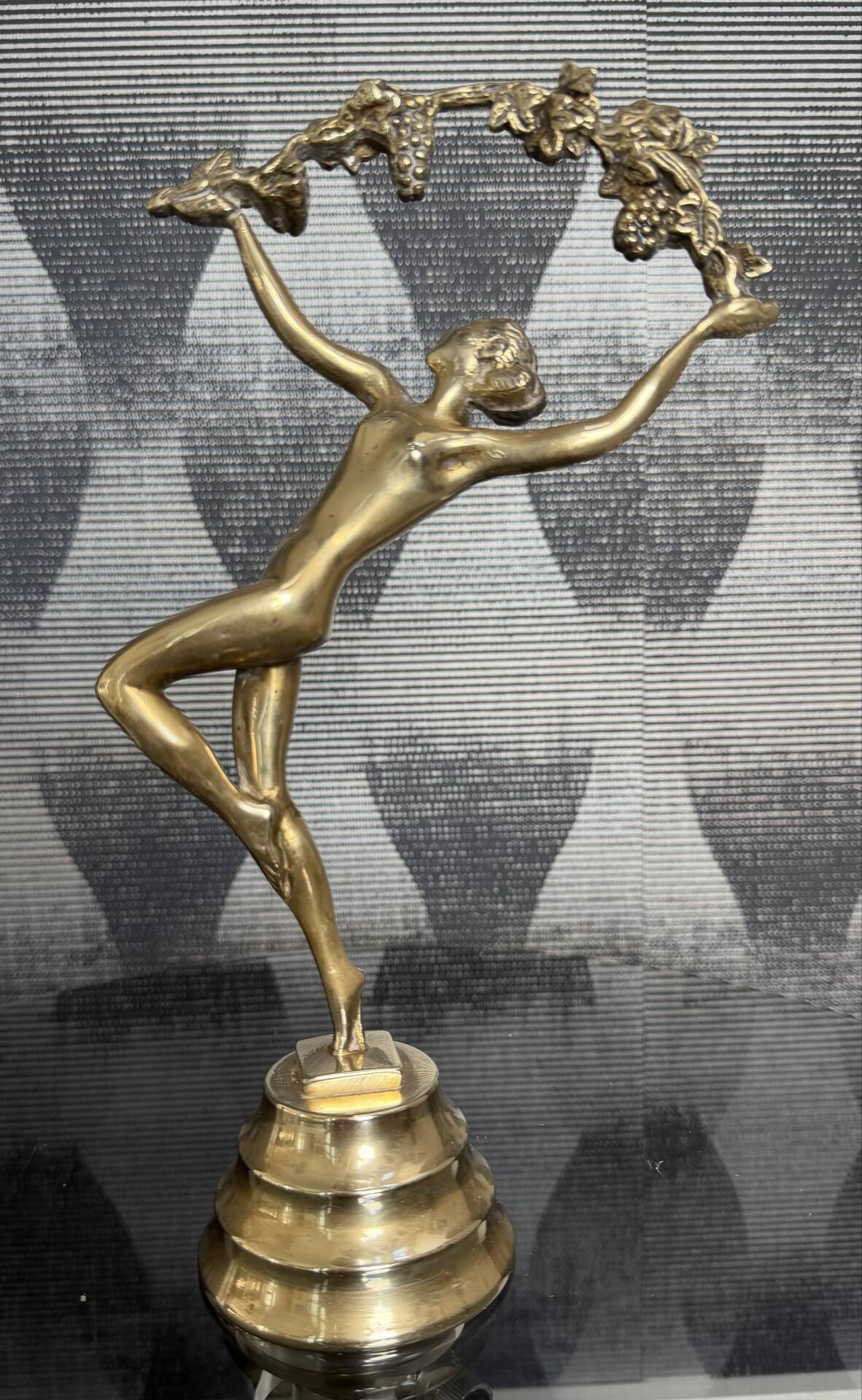 Ballerina Style Art Deco in Brass / Bronze 29cm (1920s)