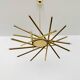 Holywood Regency Brass Chandelier