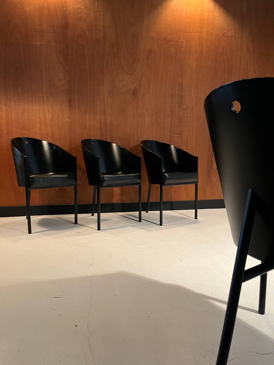 4 "Costes" chairs designed by Philippe Starck around 1985.