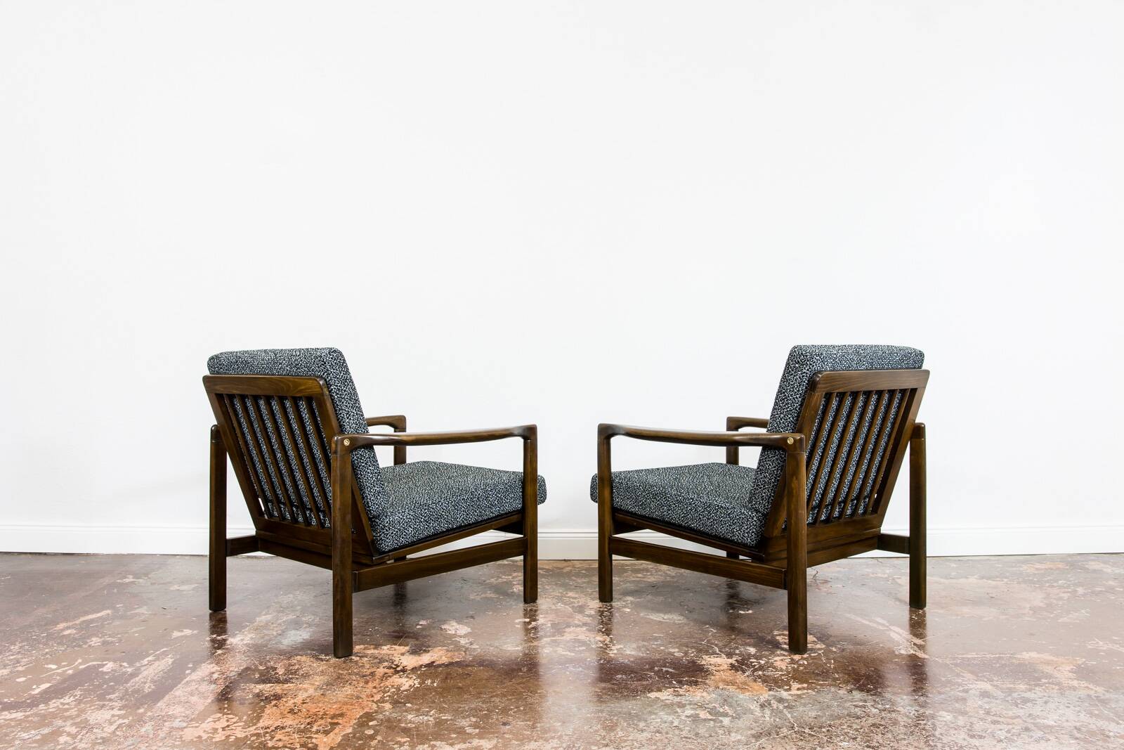 Mid Century Armchairs By Zenon Bączyk, 1960's, Set Of 2