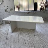 80s lacquered desk and mirror