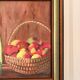 oil painting canvas still life fruit cider Normandy Calvados signed