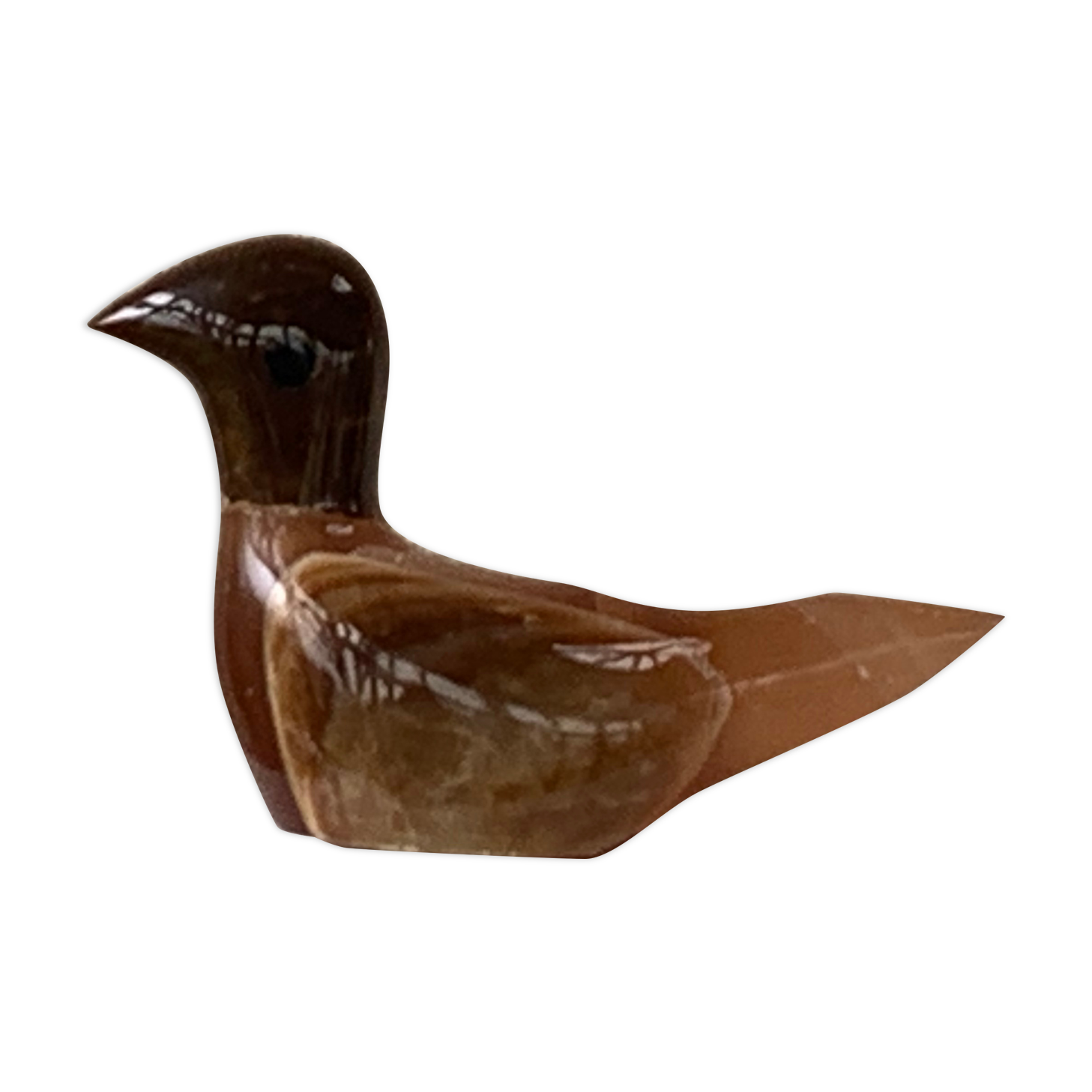 Bird paper press in onyx collector's stone