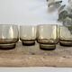 4 verres fumés vintage
