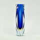 Vase en verre Murano Sommerso du milieu du siècle par F. Poli pour A. Mandruzzato, années 1970.