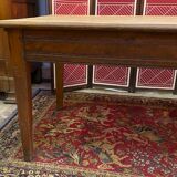 Solid wood farmhouse table of 127 cm