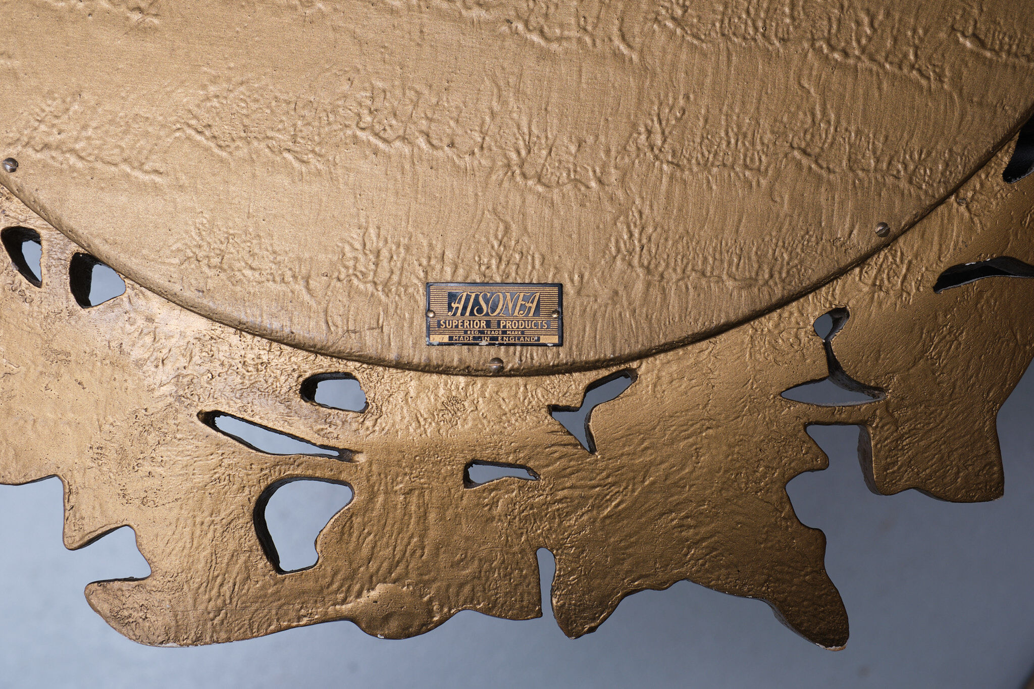 Artisona England Grape Leaf Mirror 50x61cm 1970s