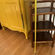 Charming Vintage Shelf in Rattan and Bamboo (3 tiers)