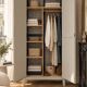 Armoire parisienne art déco rénovée miroir biseauté