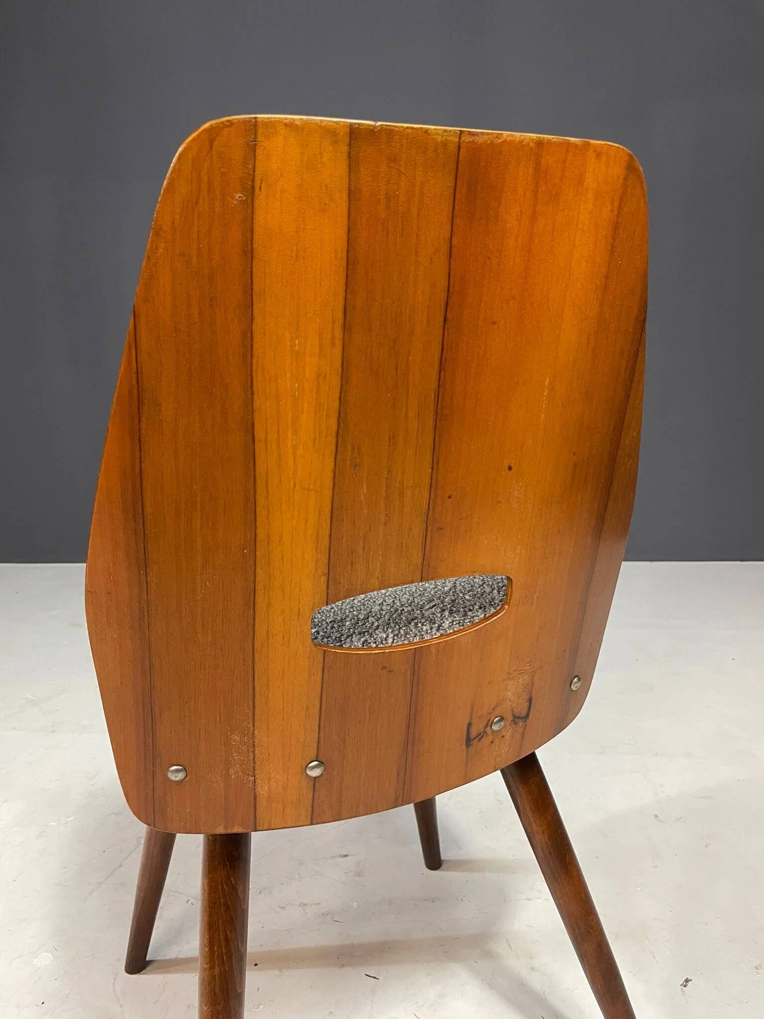 Set of four Tatra dining chairs, Czechoslovakia, 1960s