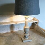 Antique wooden table lamp
