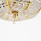 Medium sized crystal glass ‘Tole’ chandelier light by Palwa, Germany 1970’s