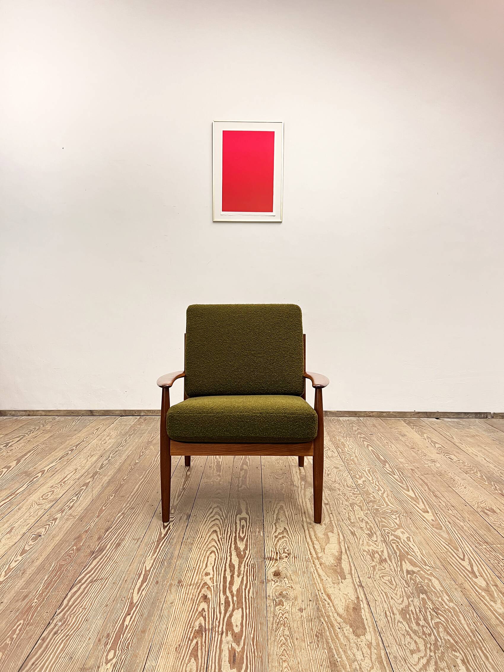 Danish Mid-Century Design Teak Armchair by Grete Jalk for France & Søn, Denmark, 1950s